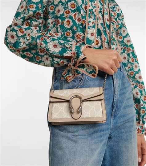 gucci super mini dionysus shoulder bag beige|gucci dionysus denim bag.